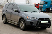 Mitsubishi Outlander 2006-2012 Parabulloni WT007 Nero (Acciaio Inox) foto 1