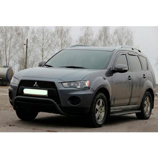 Parabulloni WT007 Nero (Acciaio Inox) Mitsubishi Outlander 2006-2012 foto 4