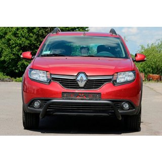 Parabullbar Anteriore WT007 Nero (Acciaio Inox) Dacia Sandero 2013-2020 foto 1