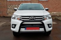 Toyota Hilux 2015- Parabulloni WT007 Nero (Acciaio Inox) foto 3