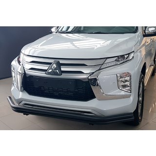 Protezione Anteriore F3-60 Black (2020+, Acciaio Inox) Mitsubishi Pajero Sport 2015-