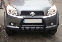 Daihatsu Terios 2006-2017 Parabullbar Anteriore QT006 Nero (Acciaio Inox) foto 5