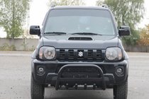 Suzuki Jimny 1998-2018 Parabulloni QT006 Nero (Acciaio Inox) foto 1