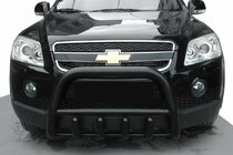 Chevrolet Captiva 2006-2019 Parabullbar Anteriore QT006 Nero (Acciaio Inox) foto 1