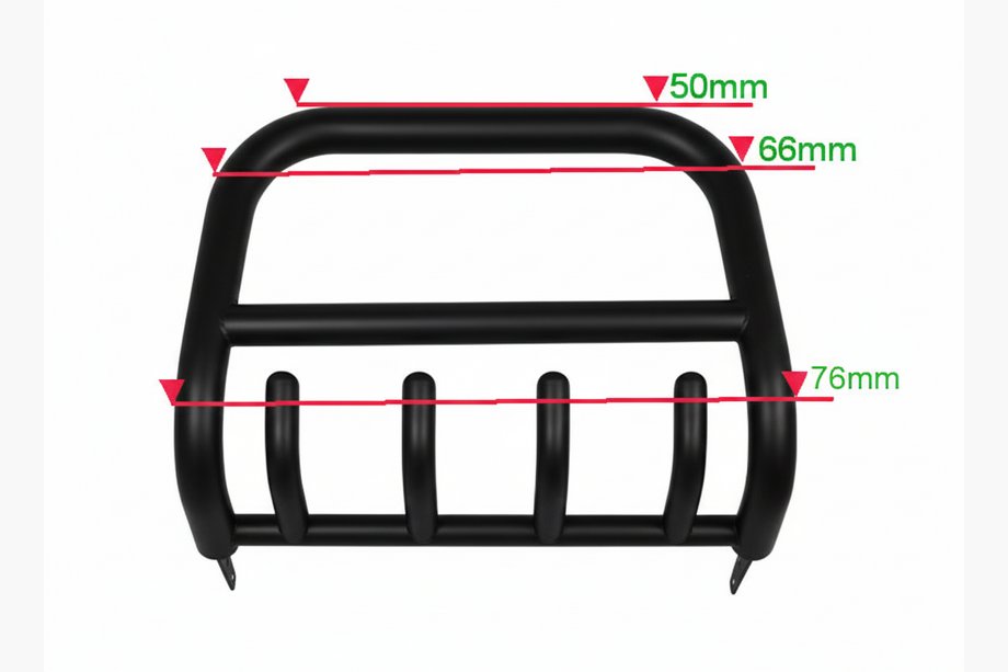 Isuzu D-Max 2011-2019 Parabulloni QT006 Nero (Acciaio Inox) Image