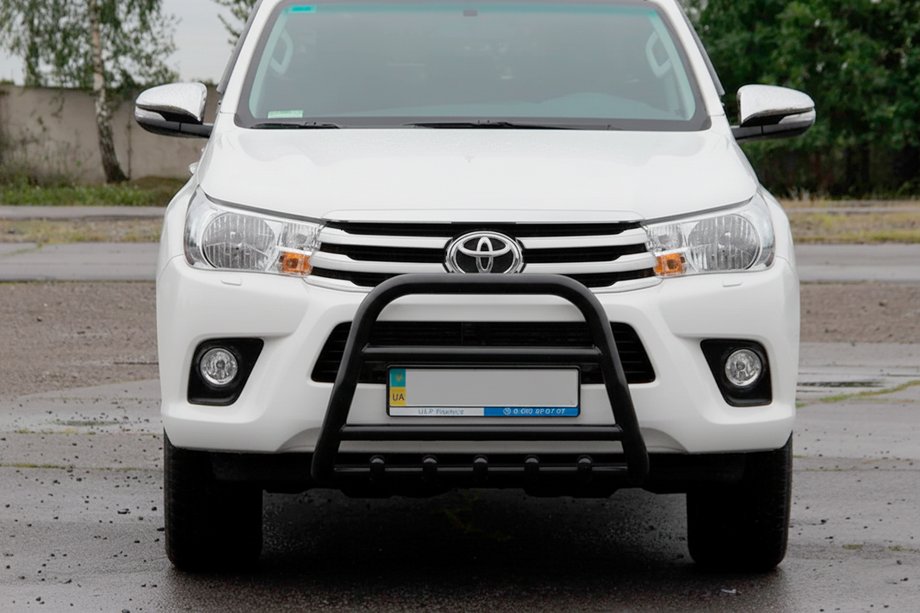 Toyota Hilux 2015- Parabulloni QT006 Nero (Acciaio Inox) Image