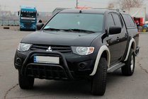 Mitsubishi L200 2006-2015 Parabulloni Black (acciaio inox) foto 3