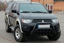 Mitsubishi L200 2006-2015 Parabulloni Black (acciaio inox) foto 2
