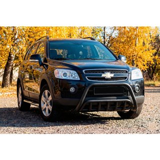Parabullbar Anteriore WT002 Nero (Acciaio Inox) Chevrolet Captiva 2006-2019 foto 2