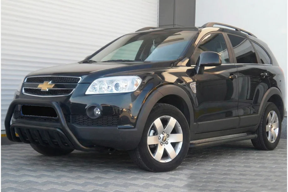 Chevrolet Captiva 2006-2019 Parabullbar Anteriore WT002 Nero (Acciaio Inox) Image