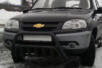 Chevrolet Niva 1998-2020 Parabulloni WT002 Nero (Acciaio Inox) foto 1