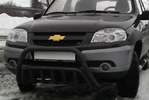 Chevrolet Niva 1998-2020 Parabulloni WT002 Nero (Acciaio Inox) foto 1