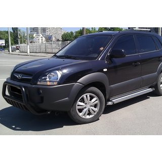 Parabulloni WT002 Nero (Acciaio Inox) Hyundai Tucson JM 2004- foto 2