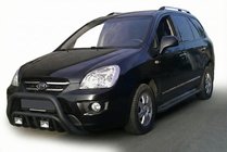 Kia Carens 1999-2012 Parabulloni WT002 Nero (Acciaio Inox) foto 1