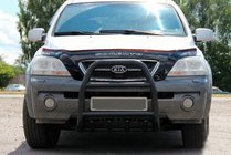 Kia Sorento I BL 2002-2009 Parabulloni QT007 Nero (Acciaio Inox) foto 2