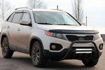 Kia Sorento II XM 2009-2014 Parabulloni WT002/2 Nero (Acciaio Inox) foto 2