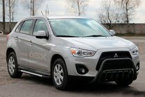 Mitsubishi ASX 2010-2023 Parabulloni WT002 Nero (Acciaio Inox) foto 3