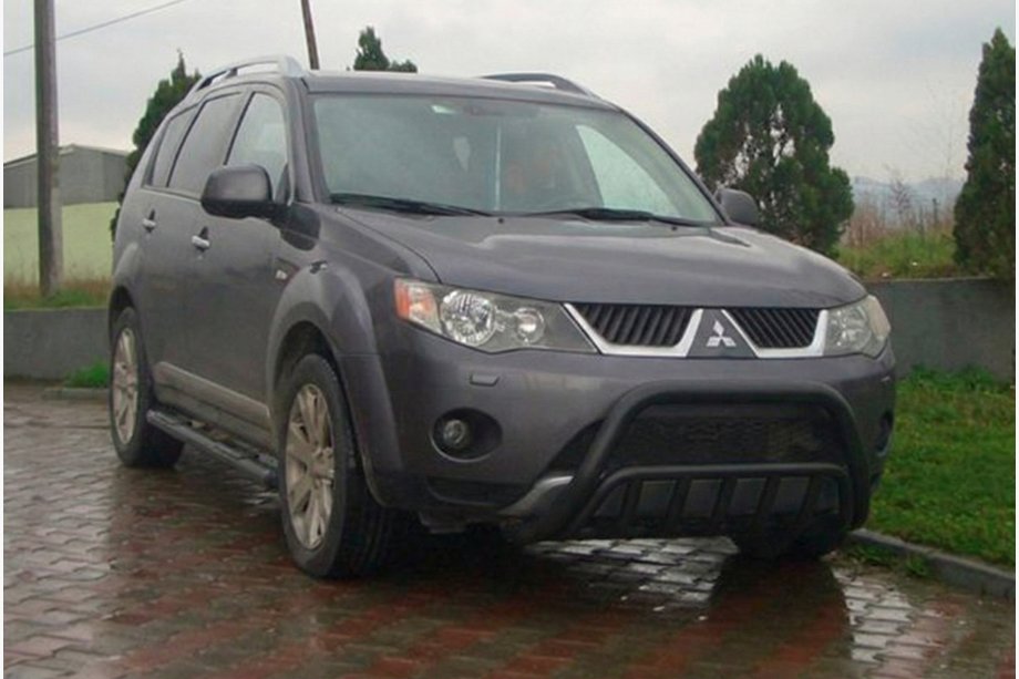 Mitsubishi Outlander 2006-2012 Parabulloni WT002 Nero (Acciaio Inox) Image