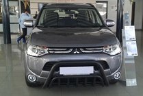 Mitsubishi Outlander 2012-2021 Parabulloni WT002 Nero (Acciaio Inox) foto 1