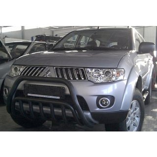Parabullbar Anteriore WT002 Nero (Acciaio Inox) Mitsubishi Pajero Sport 2008-2015 foto 3