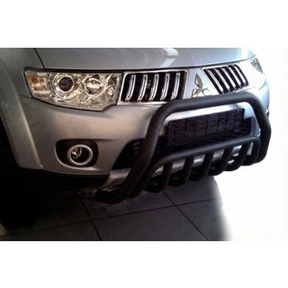 Parabullbar Anteriore WT002 Nero (Acciaio Inox) Mitsubishi Pajero Sport 2008-2015 foto 4
