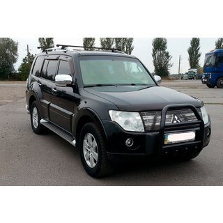 Parabulloni QT007 Nero (Acciaio Inox) Mitsubishi Pajero Wagon IV 2006-2021 foto 1