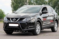 Nissan Qashqai 2014-2021 Parabulloni WT002 Nero (Acciaio Inox) foto 2