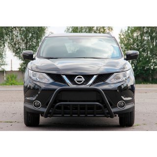 Parabulloni WT002 Nero (Acciaio Inox) Nissan Qashqai 2014-2021 foto 1