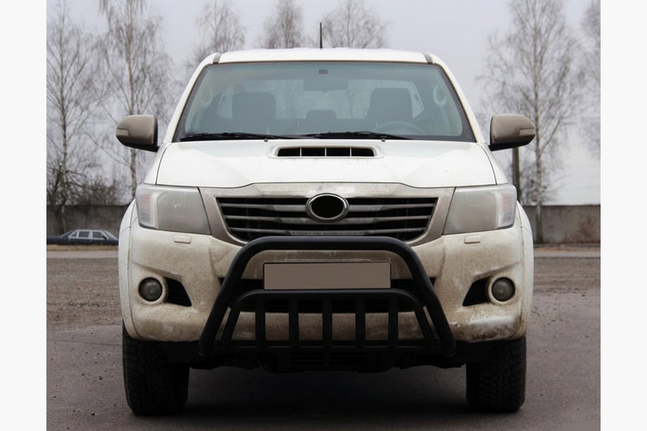 Toyota Hilux 2006-2015 Parabulloni WT002 Nero (Acciaio Inox) Image