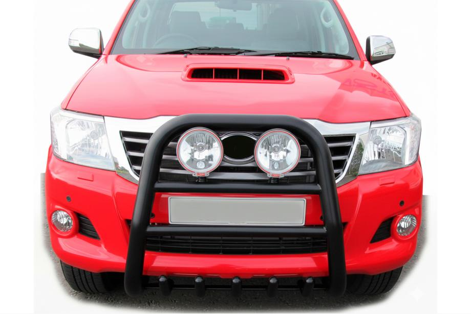 Toyota Hilux 2006-2015 Parabulloni QT007 Nero (Acciaio Inox) Foto 3