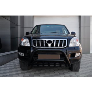 Parabull basso WT002 Nero (Acciaio inox) Toyota Land Cruiser Prado 120 2002-2009 foto 2