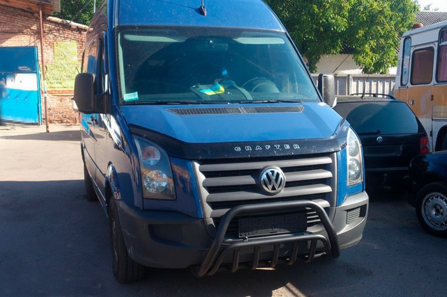 Volkswagen Crafter 2006-2016 Parabulloni WT002 Nero (Acciaio Inox) Foto 3