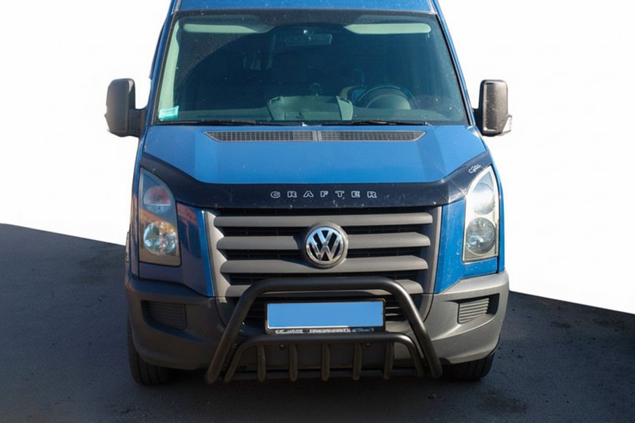 Volkswagen Crafter 2006-2016 Parabulloni WT002 Nero (Acciaio Inox) Foto 1
