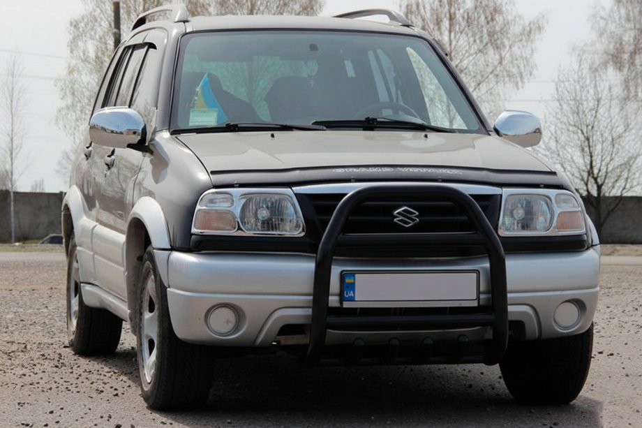 Suzuki Vitara 1998-2006 Parabulloni QT007 Nero (Acciaio Inox) Foto 2