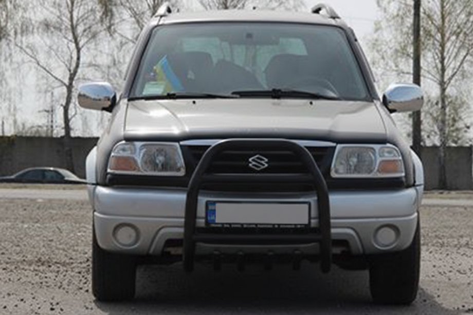 Suzuki Vitara 1998-2006 Parabulloni QT007 Nero (Acciaio Inox) Foto 3