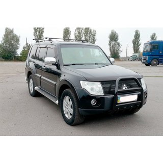 Parabulloni QT011 Nero (Acciaio Inox) Mitsubishi Pajero Wagon IV 2006-2021 foto 1