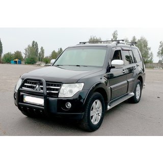 Parabulloni QT011 Nero (Acciaio Inox) Mitsubishi Pajero Wagon IV 2006-2021 foto 2