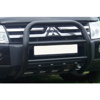 Parabulloni QT011 Nero (Acciaio Inox) Mitsubishi Pajero Wagon IV 2006-2021 foto 3