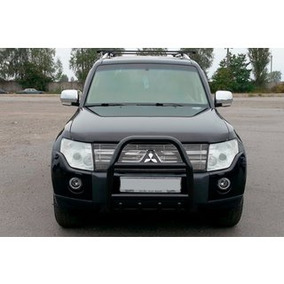 Parabulloni QT007 Nero (Acciaio Inox) Mitsubishi Pajero Wagon III 1999-2006 foto 3