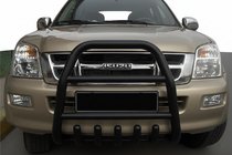 Isuzu D-Max 2011-2019 Parabullbar Anteriore QT007 Nero (Acciaio Inox) foto 1