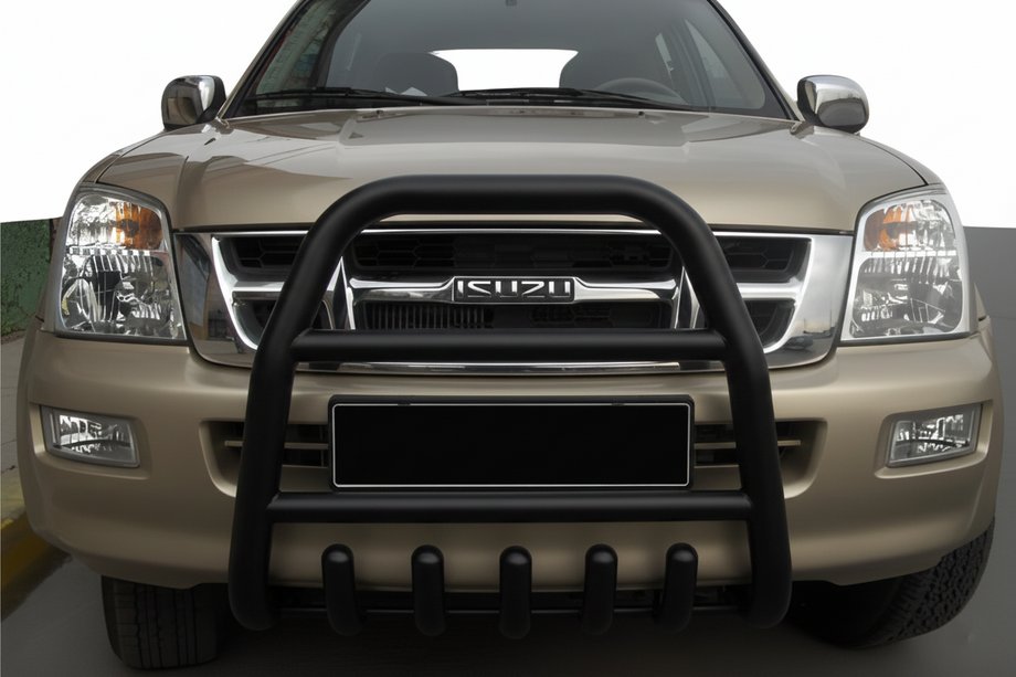 Isuzu D-Max 2011-2019 Parabullbar Anteriore QT007 Nero (Acciaio Inox) Image