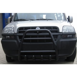 Parabullbar Anteriore QT007 Nero (Acciaio Inox) Fiat Doblo I 2001-2005
