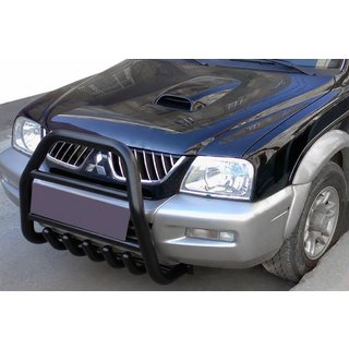Parabulloni QT007 Nero (Acciaio Inox) Mitsubishi L200 1996-2006