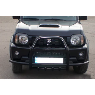 Bull bar QT007-Exclusive Black (con scritta, acciaio inox) foto 3