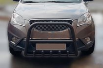 SsangYong Korando 2010-2019 Parabulloni F1-40 Nero (Acciaio Inox) foto 2