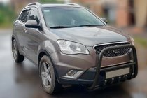 SsangYong Korando 2010-2019 Parabulloni F1-40 Nero (Acciaio Inox) foto 1