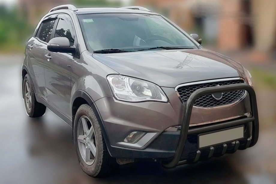 SsangYong Korando 2010-2019 Parabulloni F1-40 Nero (Acciaio Inox) Image