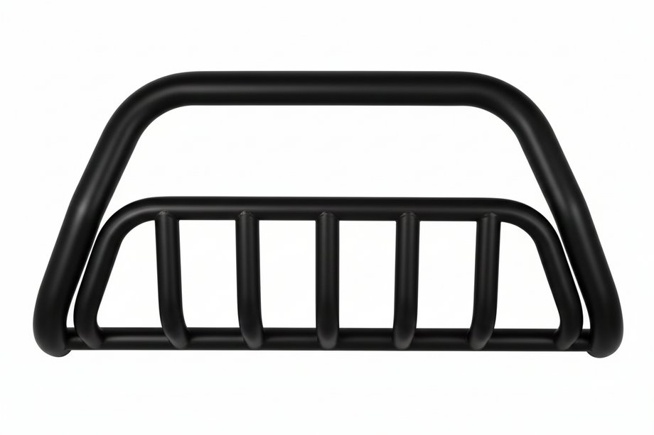 Kia Carnival 2002-2013 Parabullbar Anteriore WT002 Nero (2006-2013, Acciaio Inox) Foto 3