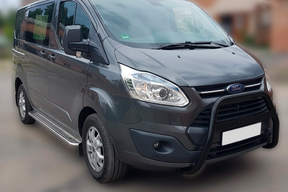 Ford Custom 2013-2022 Parabulloni WT006 F1-55 Nero (Acciaio Inox) Image