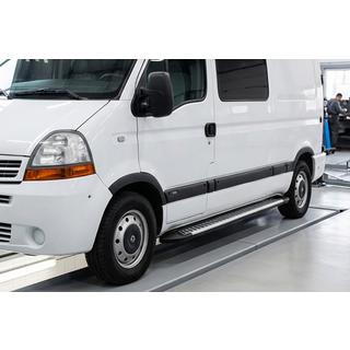 Pedane Laterali Line (2 pz, Alluminio) Opel Movano 2004-2010 foto 1